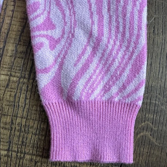 Y2K GB Girls Pink and White Swirl Sweater Dress sz 8/10 - Picture 4 of 8